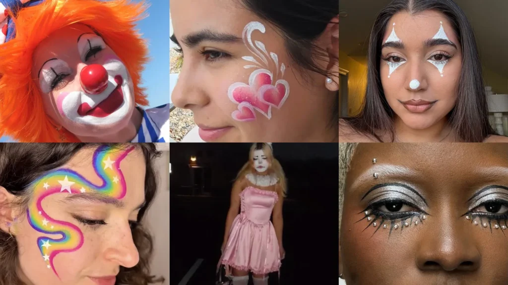 20 Clown Face Paint Ideas and Colorful Makeup Looks to Try
