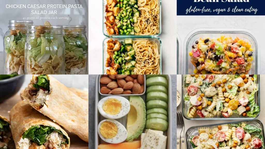 20 Cold Lunch Meal Prep Ideas With Salads, Wraps and Snack Boxes