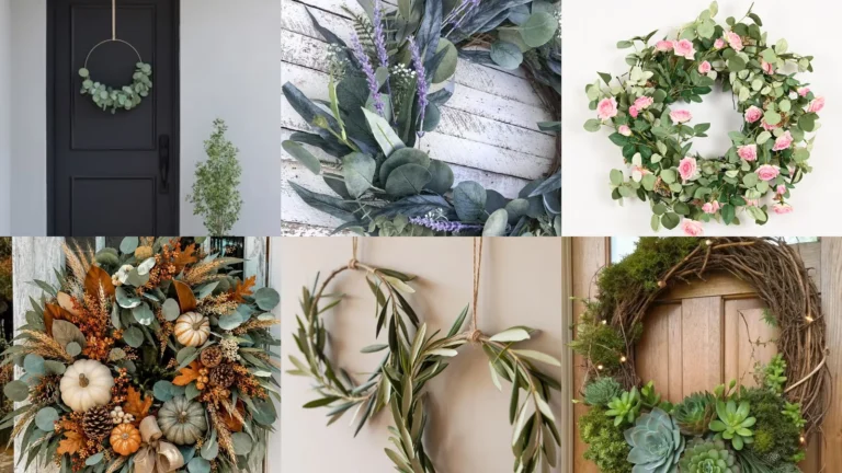 20 Eucalyptus Wreath Front Door Ideas and Pretty Greenery Alternatives