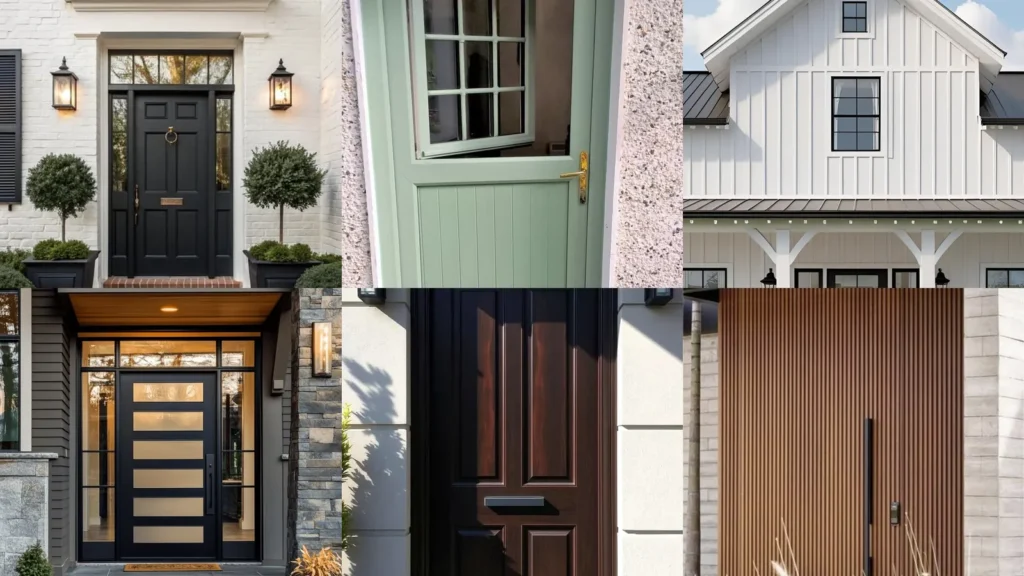20 Exterior Front Door Ideas With Pretty Colors and Standout Details