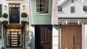 20 Exterior Front Door Ideas With Pretty Colors and Standout Details