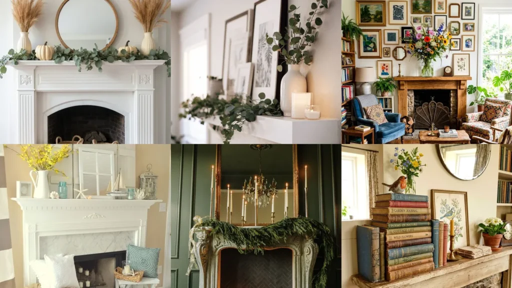 13+ Stunning Fireplace Mantel Decorations That Stop Guests