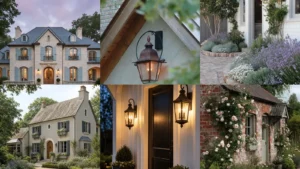 20 French Country Home Exterior Ideas With Pretty Shutters and Garden Details