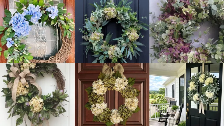 20+ Stunning Hydrangea Wreath With Eucalyptus Ideas