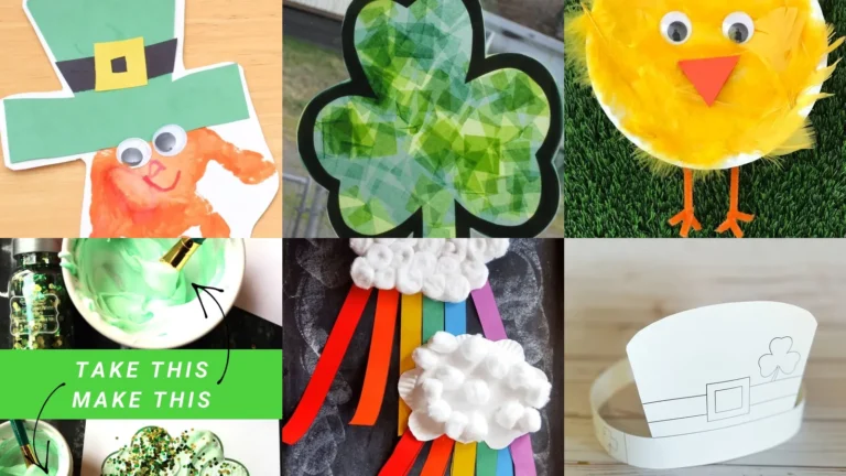 20 March Crafts for Preschool With Rainbows, Shamrocks and Spring Ideas