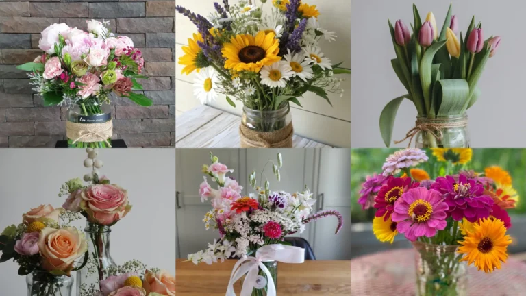 20 Mason Jar Flower Arrangements and Pretty Jar Display Ideas