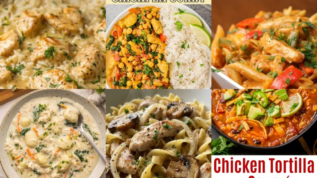 20 One Pot Chicken Dinner Ideas With Rice, Pasta and Colorful Veggies
