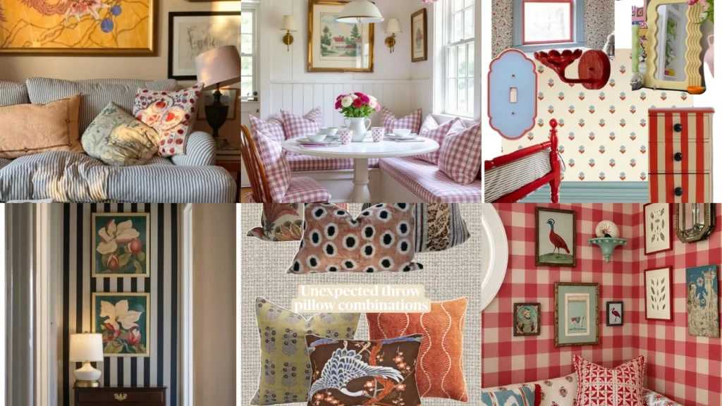20 Print Mixing Decor Ideas With Stripes, Florals and Checks