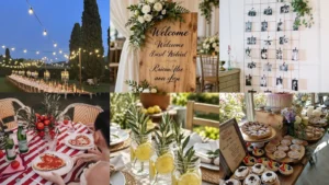 20 Rehearsal Dinner Setup Ideas With Pretty Tables and Personal Details