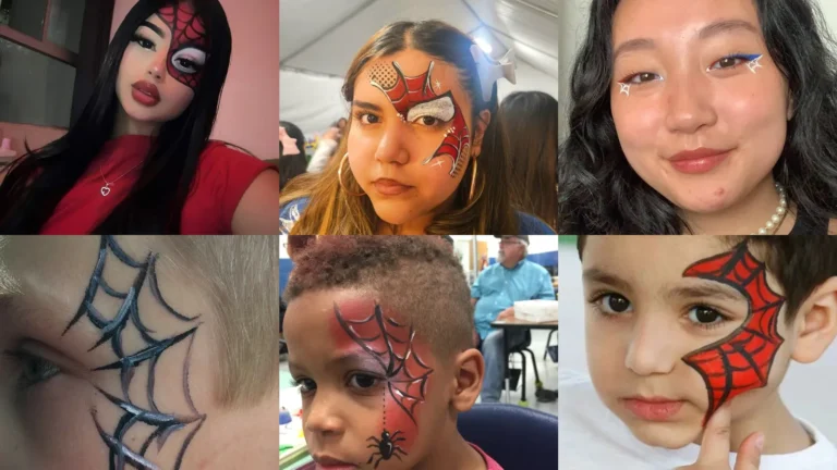 20 Spiderman Face Paint Ideas and More Superhero and Web Looks