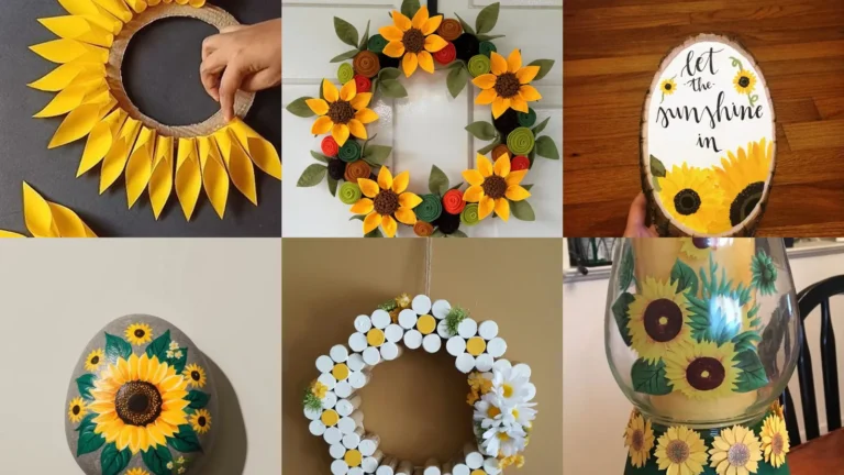 20 Sunflower Crafts for Adults With Bright Yellow Details