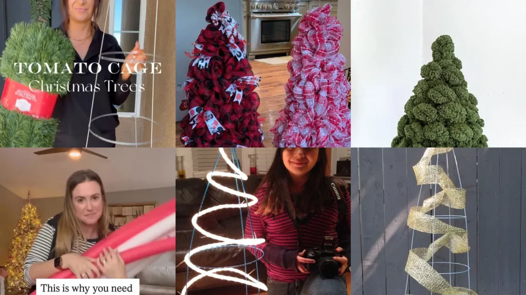 20 Tomato Cage Christmas Tree Ideas and Festive Details to Try
